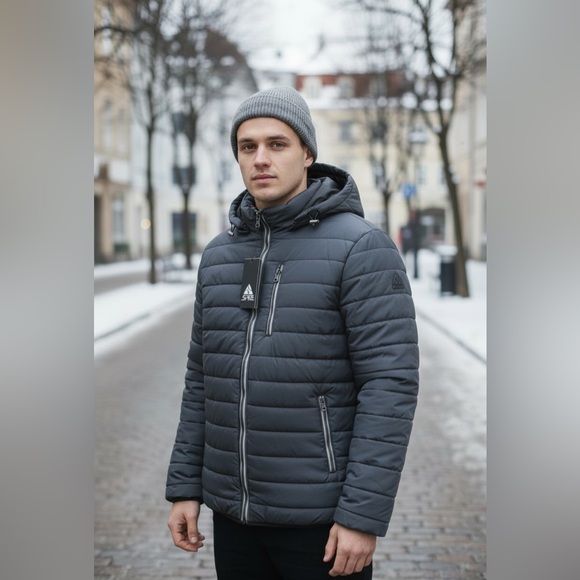 NWT Spire by Galaxy Mens “Peak” Waterproof Puffer Coat Jacket - Picture 3 of 10